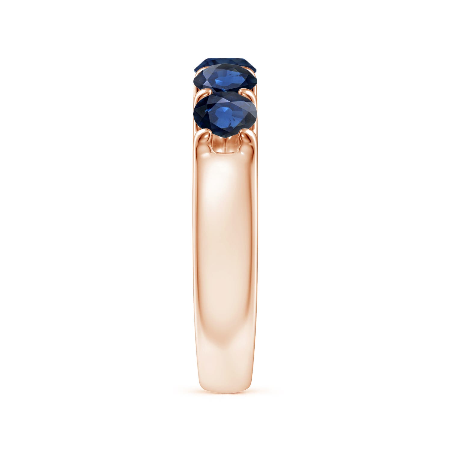 AA - Blue Sapphire / 1.75 CT / 14 KT Rose Gold