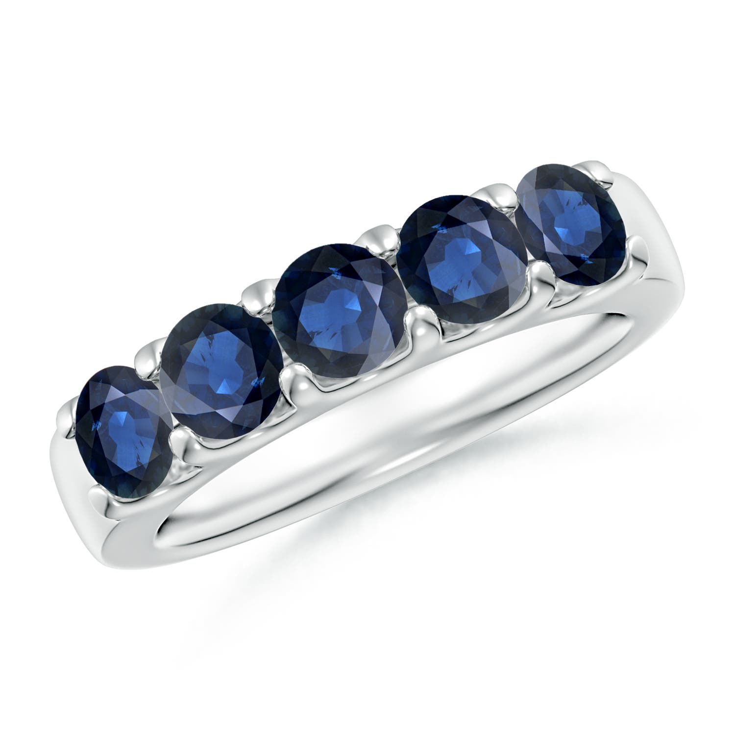 AA - Blue Sapphire / 1.75 CT / 14 KT White Gold