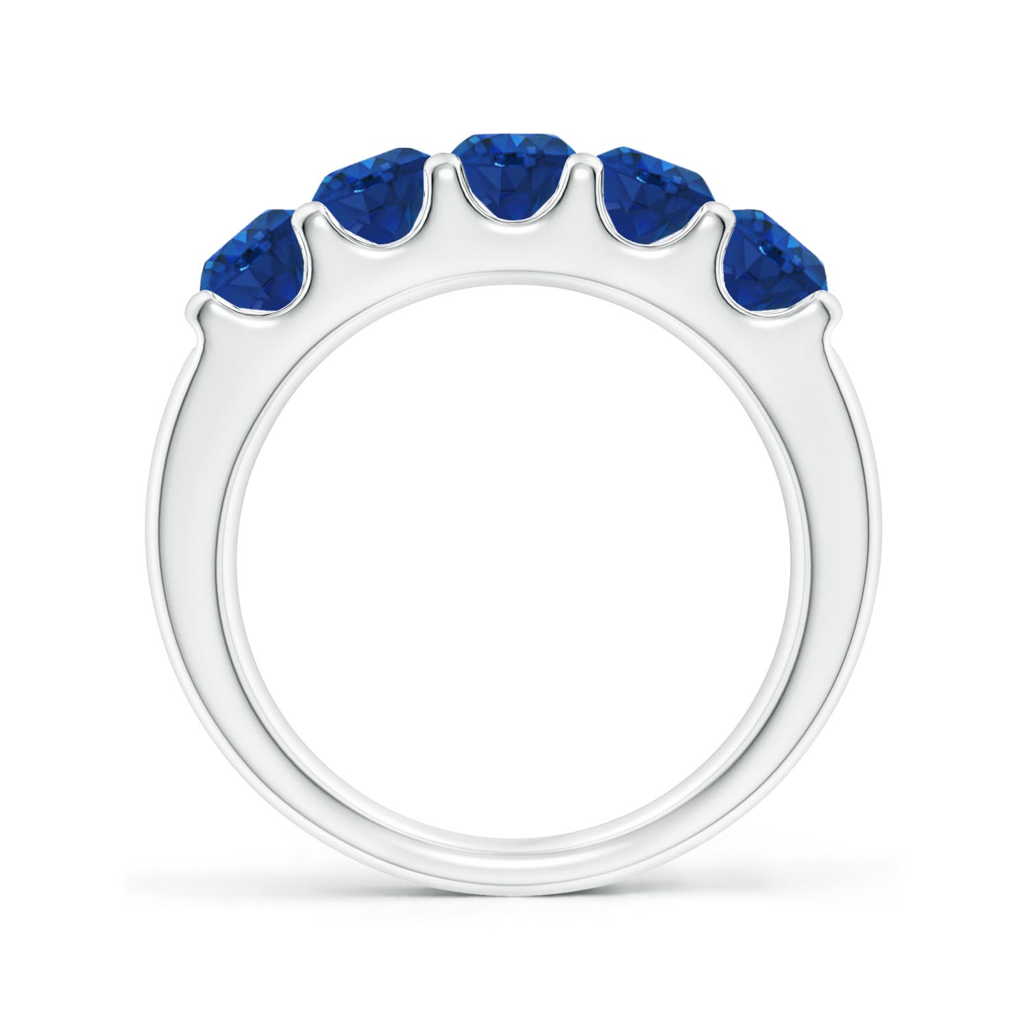 AAA - Blue Sapphire / 1.75 CT / 14 KT White Gold