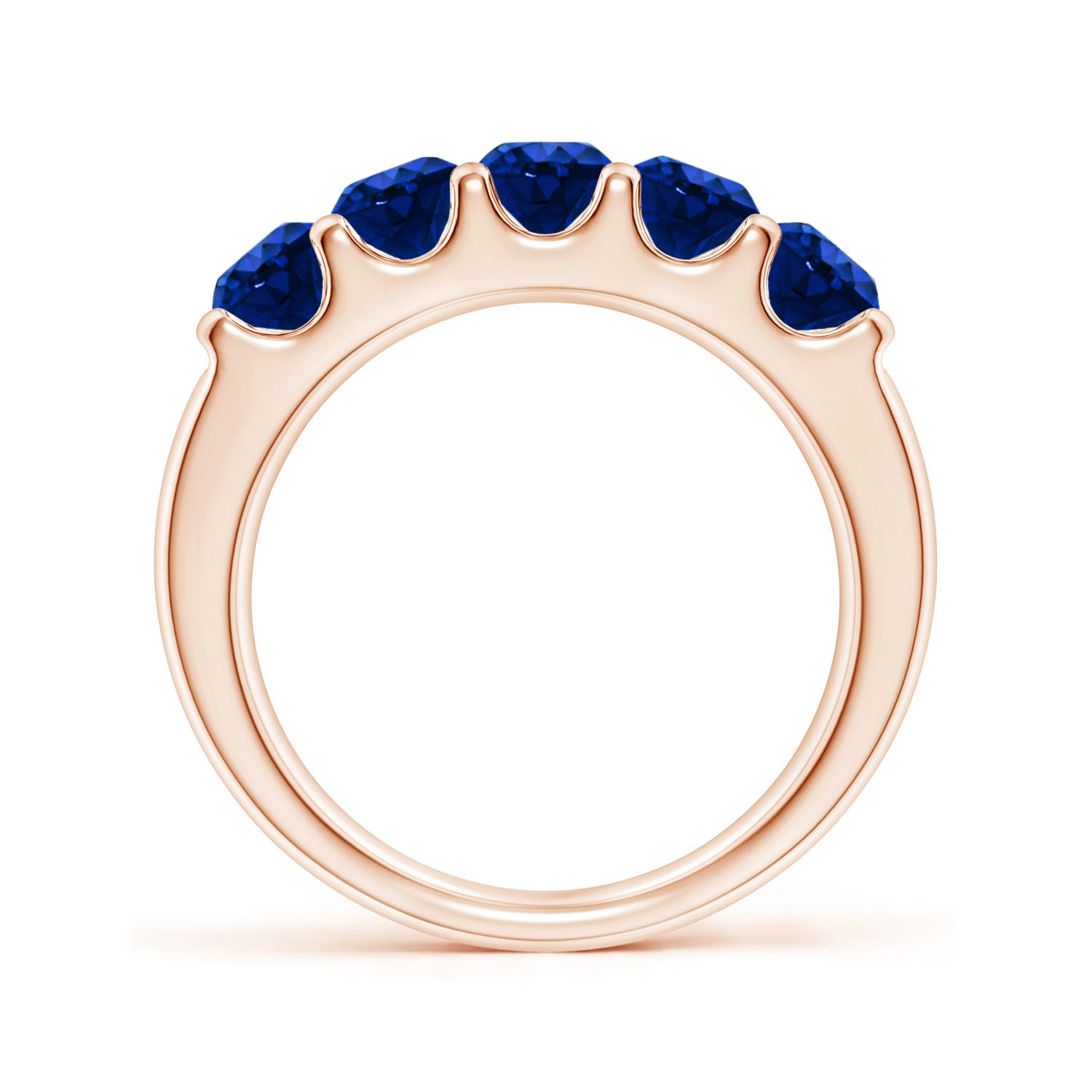 AAAA - Blue Sapphire / 1.75 CT / 14 KT Rose Gold