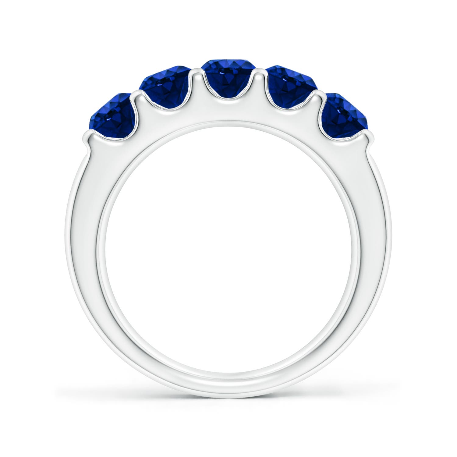 AAAA - Blue Sapphire / 1.75 CT / 14 KT White Gold