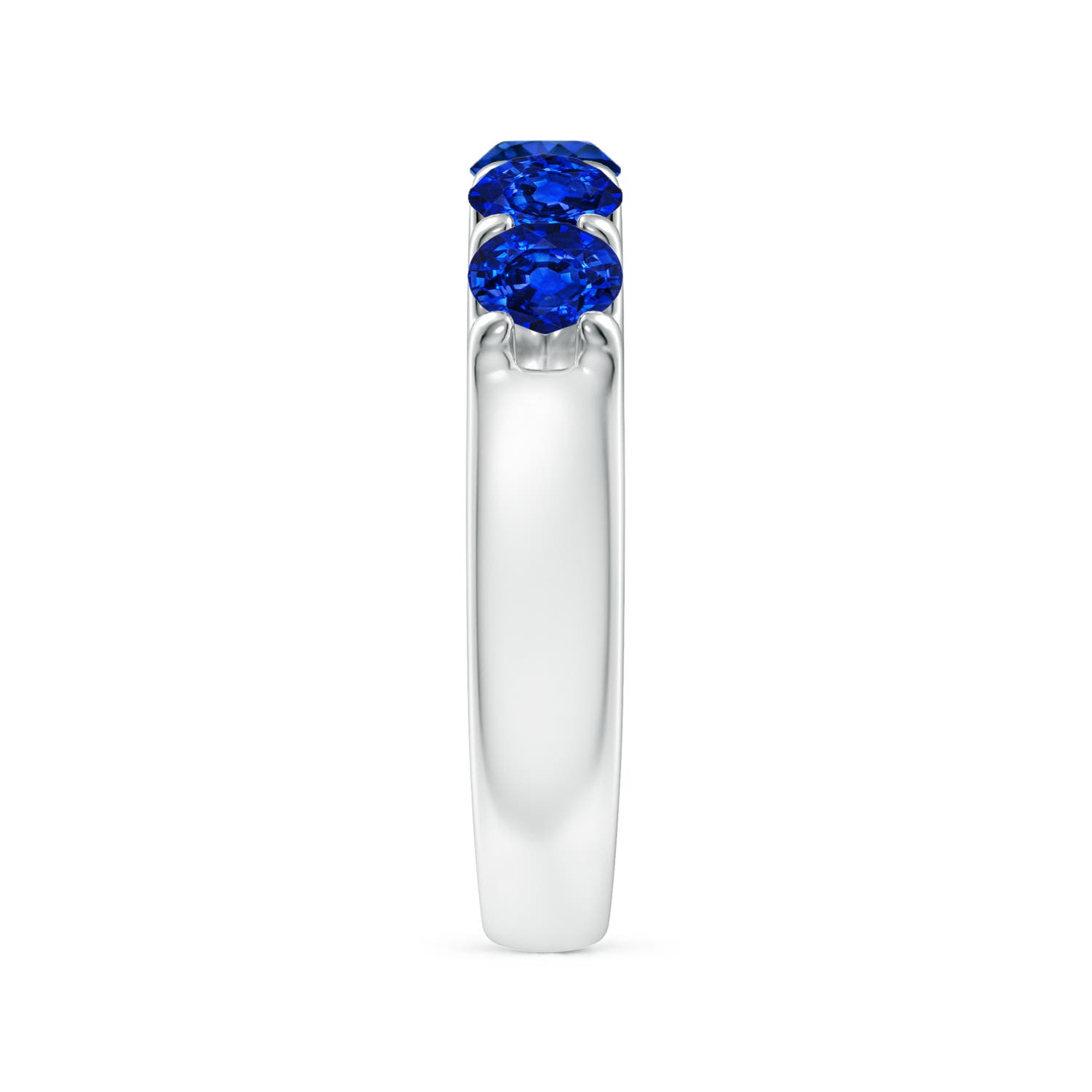 AAAA - Blue Sapphire / 1.75 CT / 14 KT White Gold