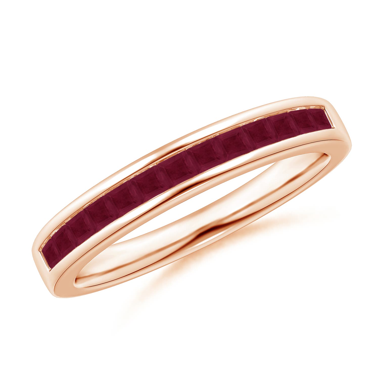 A - Ruby / 0.52 CT / 14 KT Rose Gold