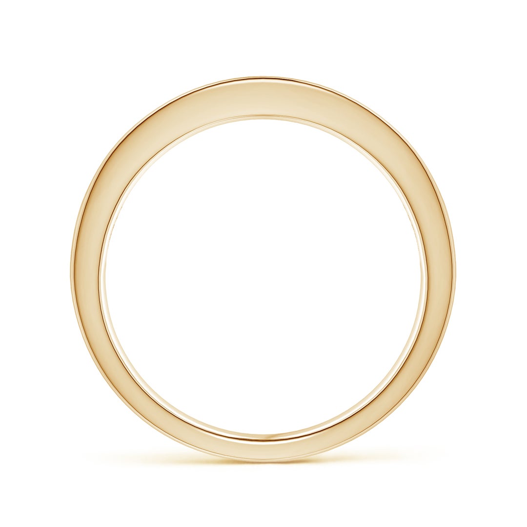 1.8mm AAA Channel Set Square Ruby Half Eternity Band in Yellow Gold - side 3