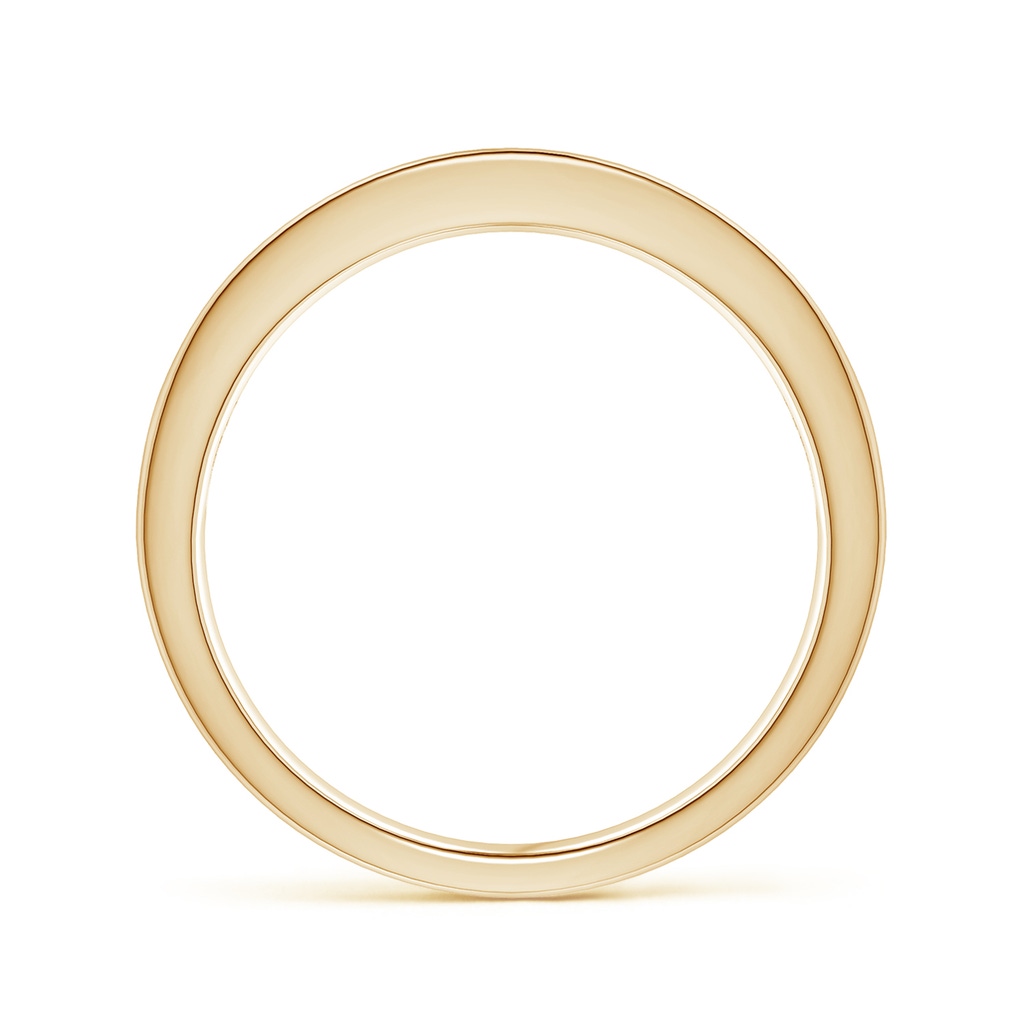 1.8mm AAA Channel Set Square Ruby Half Eternity Band in Yellow Gold - side 1