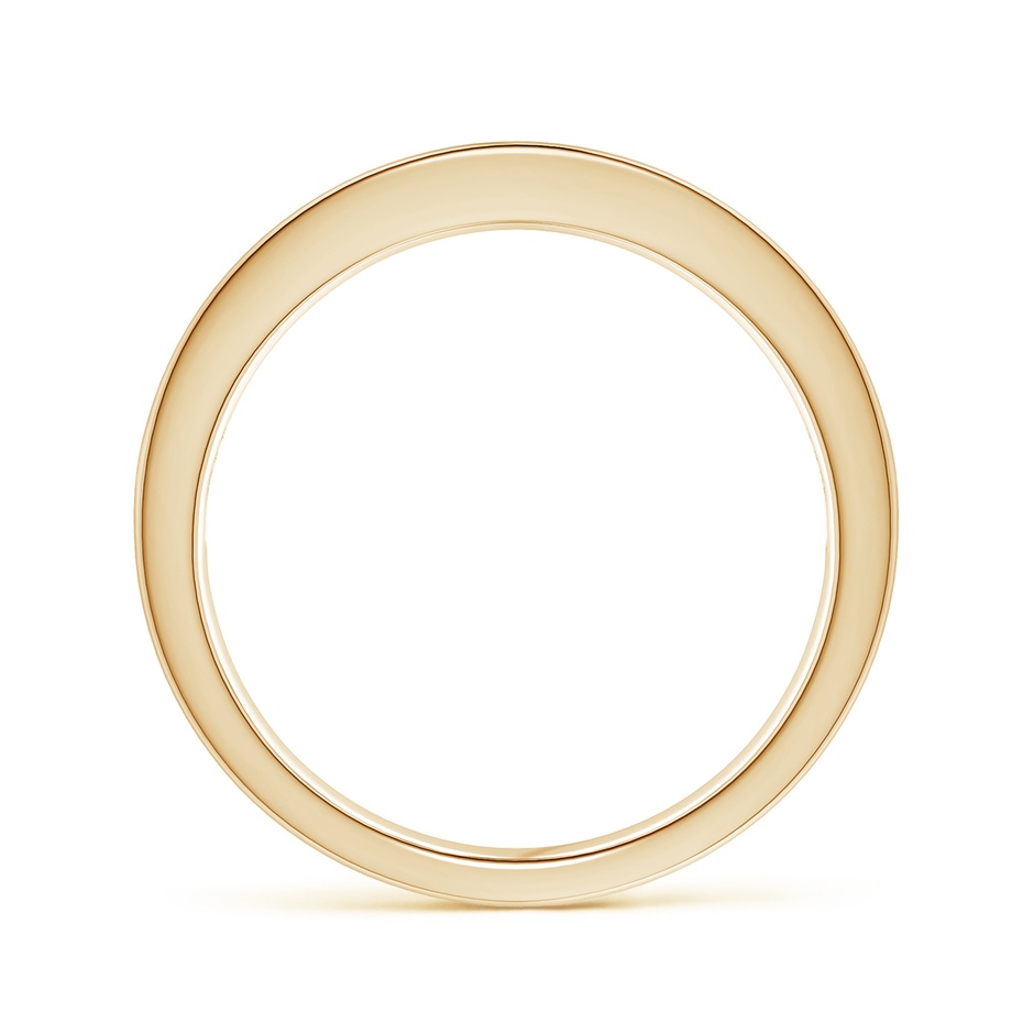 2mm AAAA Channel Set Square Ruby Half Eternity Band in Yellow Gold side 1
