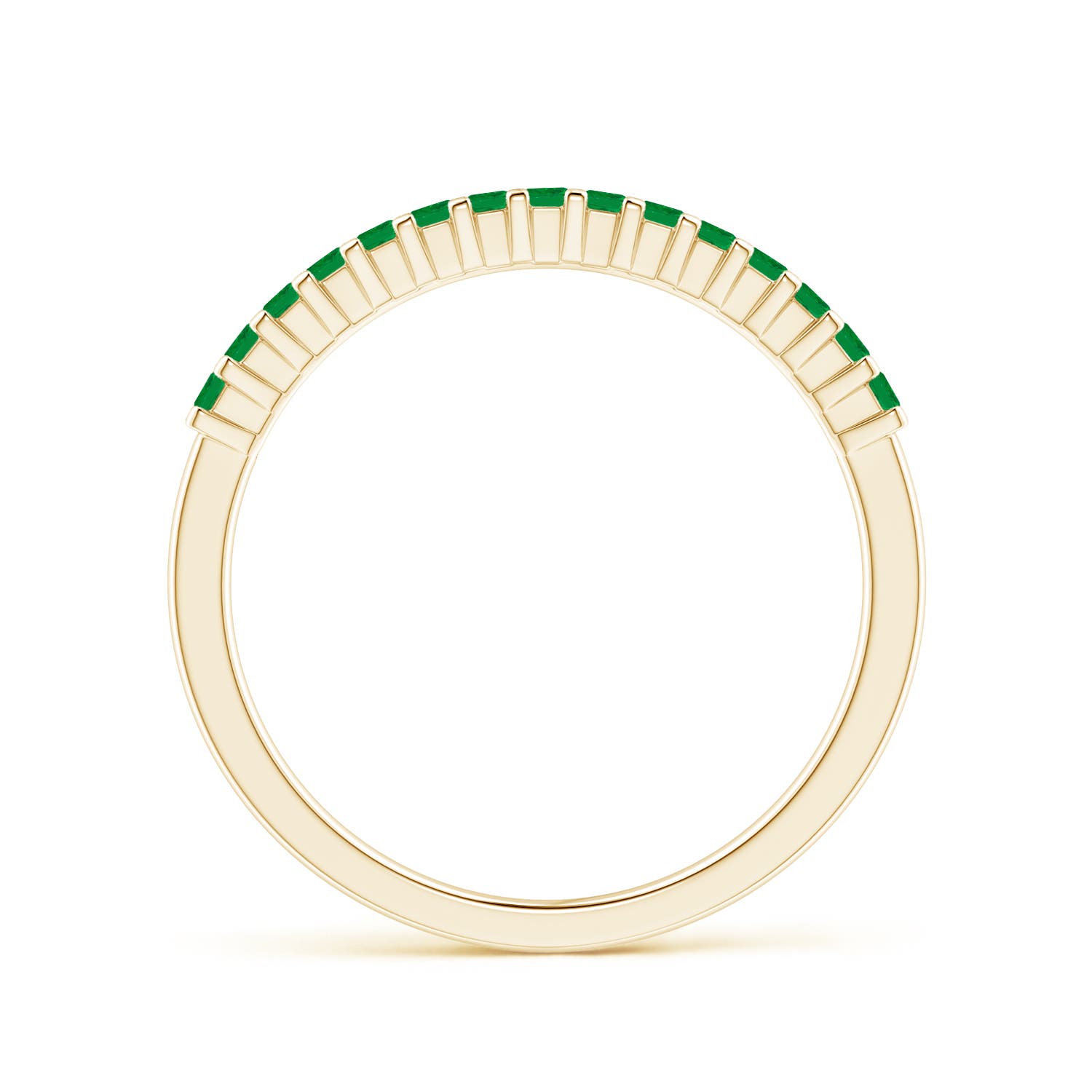 AA - Emerald / 0.2 CT / 14 KT Yellow Gold