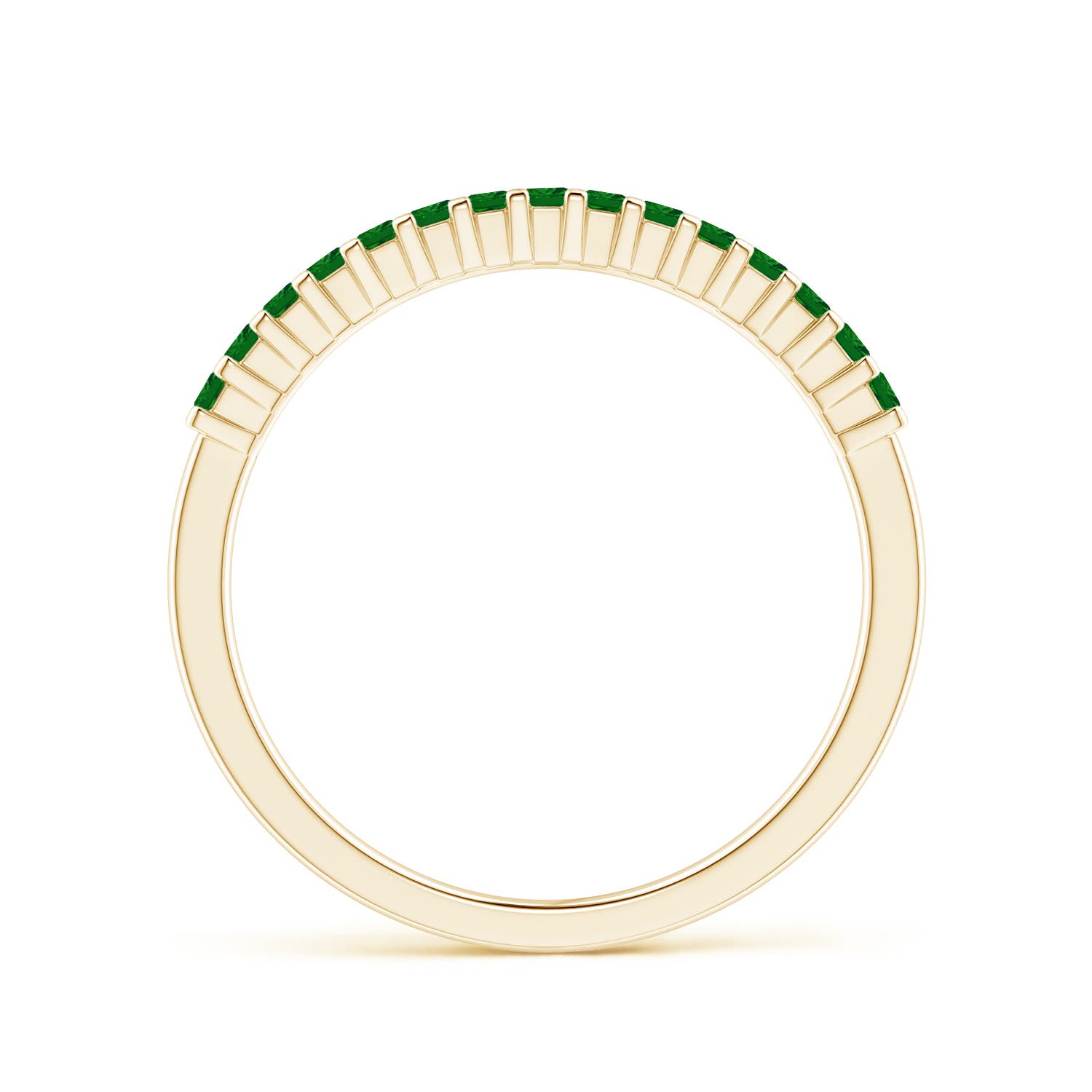 AAAA - Emerald / 0.2 CT / 14 KT Yellow Gold