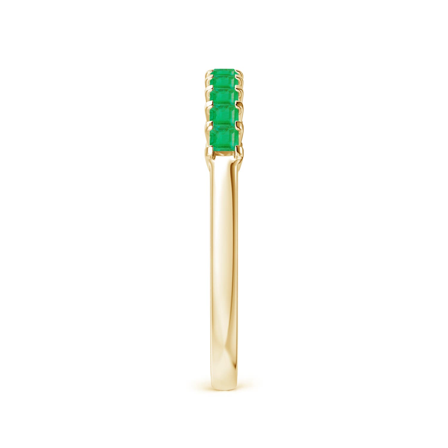 A - Emerald / 0.39 CT / 14 KT Yellow Gold