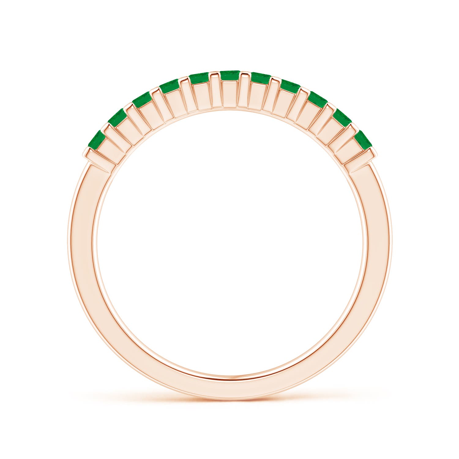 AA - Emerald / 0.39 CT / 14 KT Rose Gold