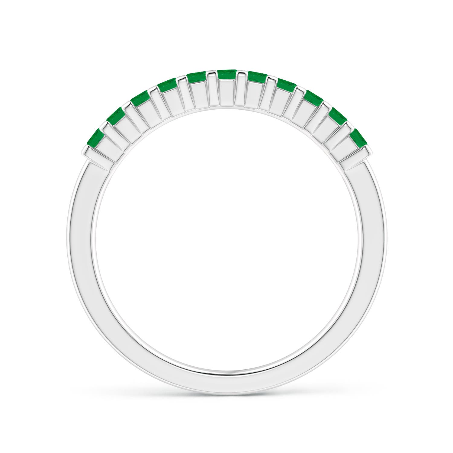 AA - Emerald / 0.39 CT / 14 KT White Gold