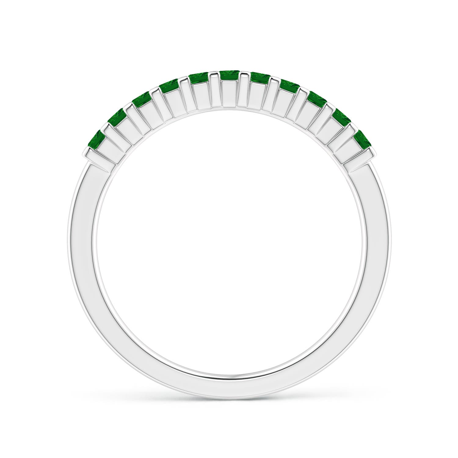 AAAA - Emerald / 0.39 CT / 14 KT White Gold