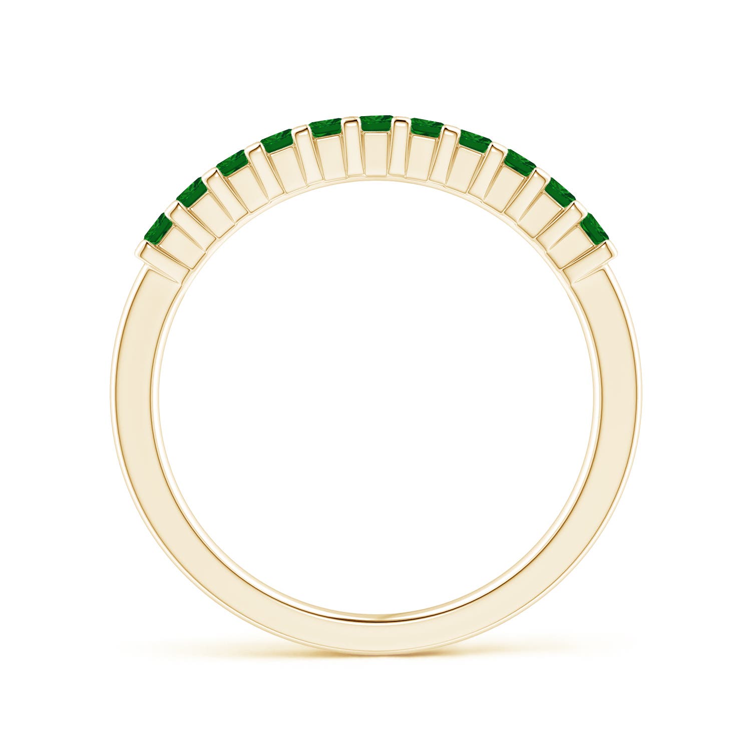 AAAA - Emerald / 0.39 CT / 14 KT Yellow Gold