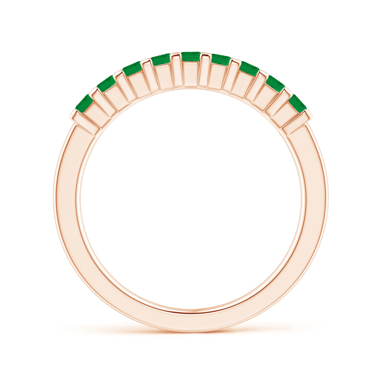 AA - Emerald / 0.45 CT / 14 KT Rose Gold