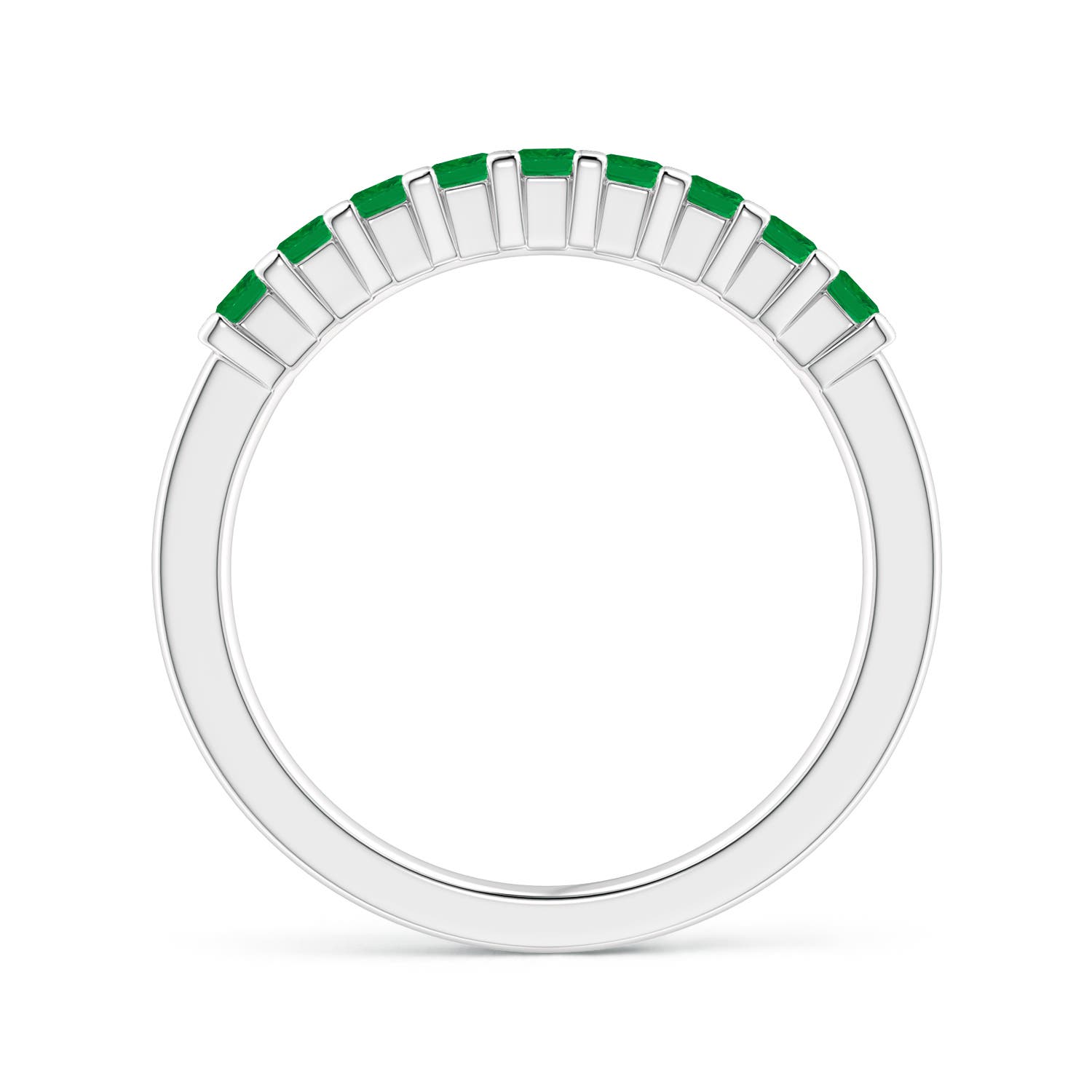 AA - Emerald / 0.45 CT / 14 KT White Gold