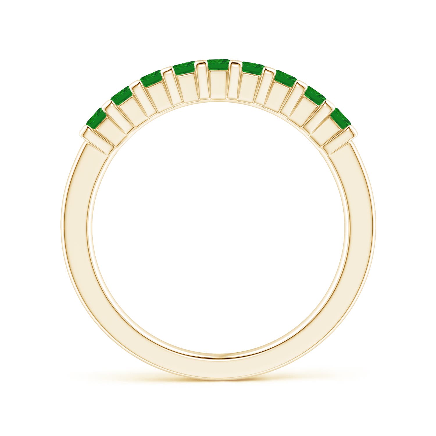 AAA - Emerald / 0.45 CT / 14 KT Yellow Gold