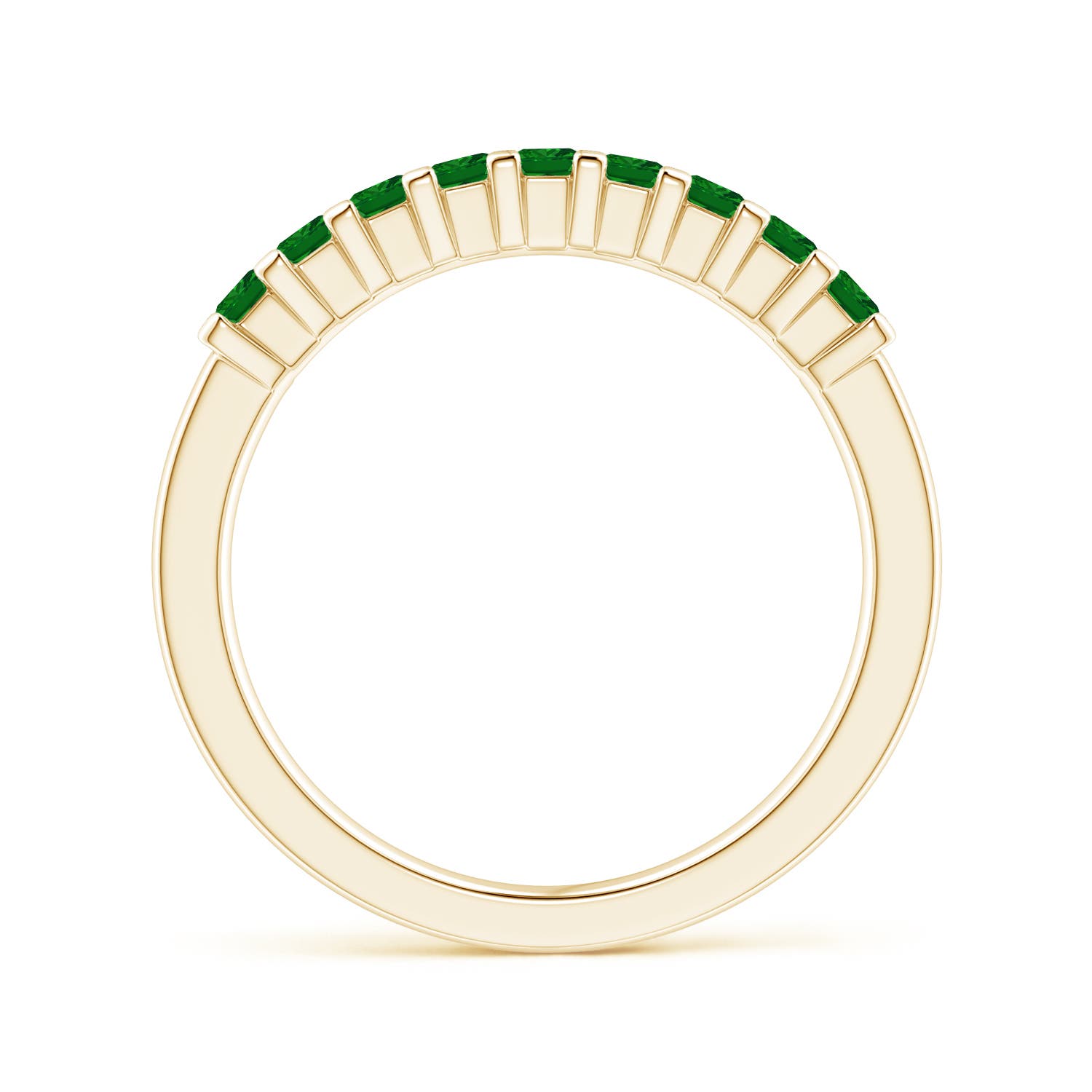 AAAA - Emerald / 0.45 CT / 14 KT Yellow Gold