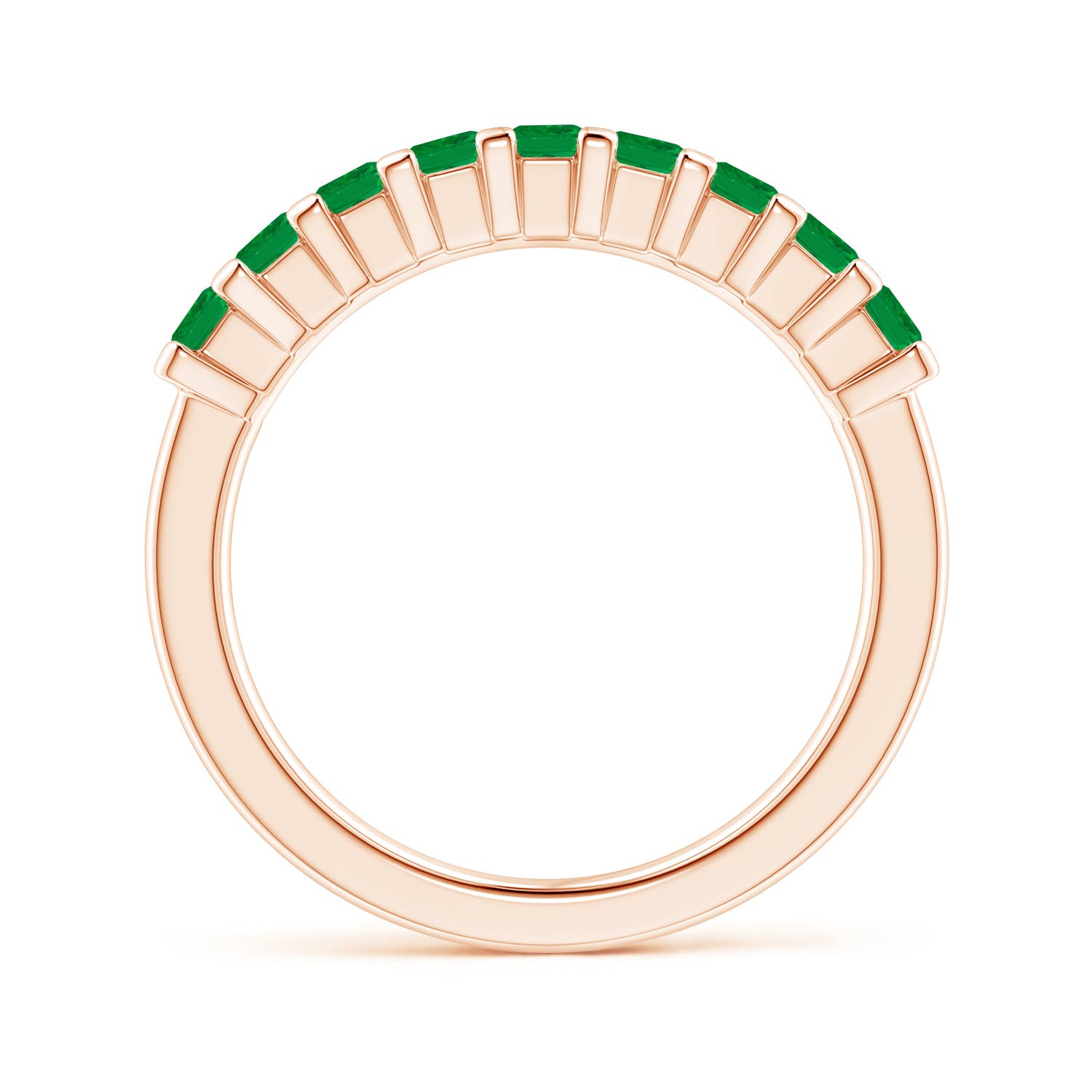 AA - Emerald / 0.81 CT / 14 KT Rose Gold