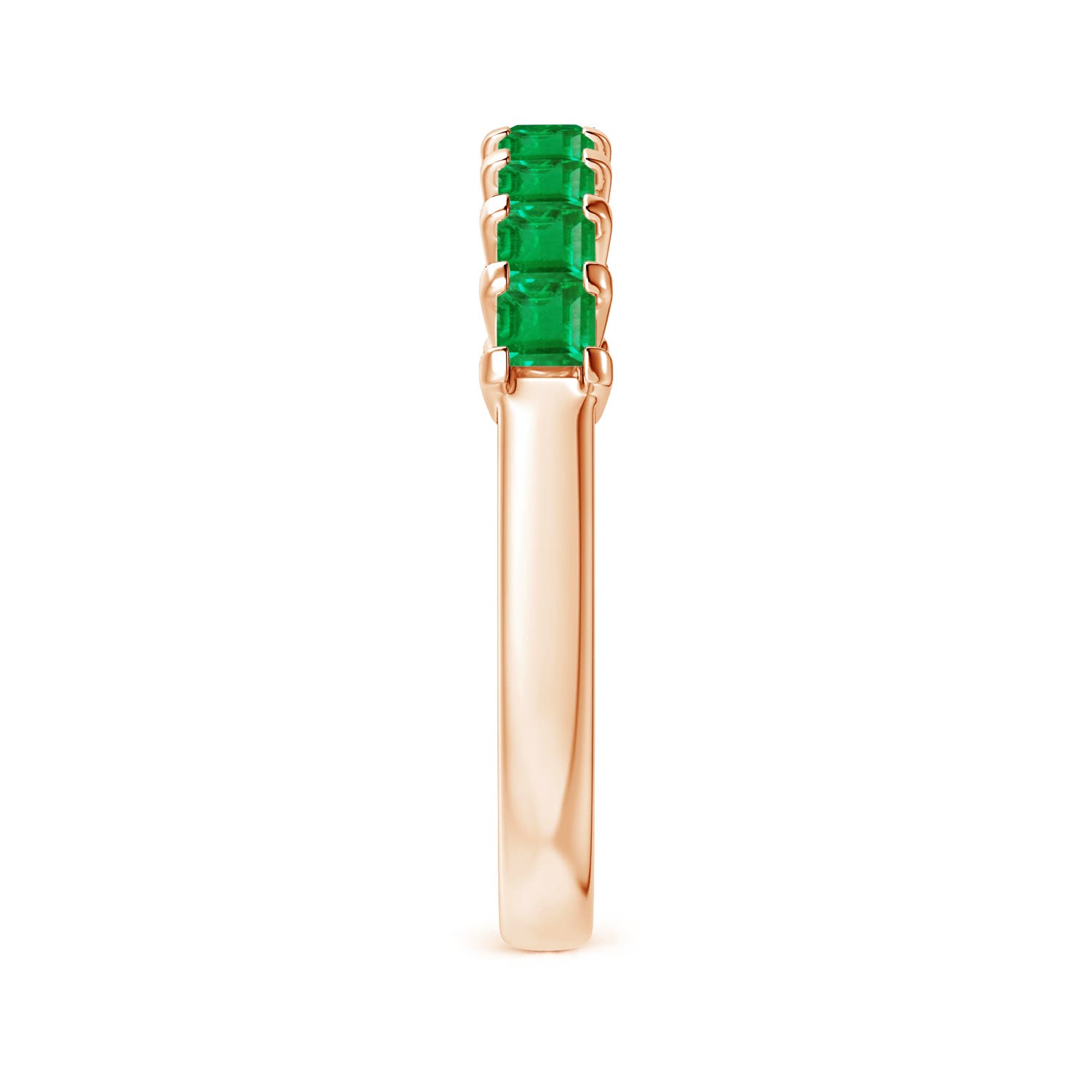 AA - Emerald / 0.81 CT / 14 KT Rose Gold