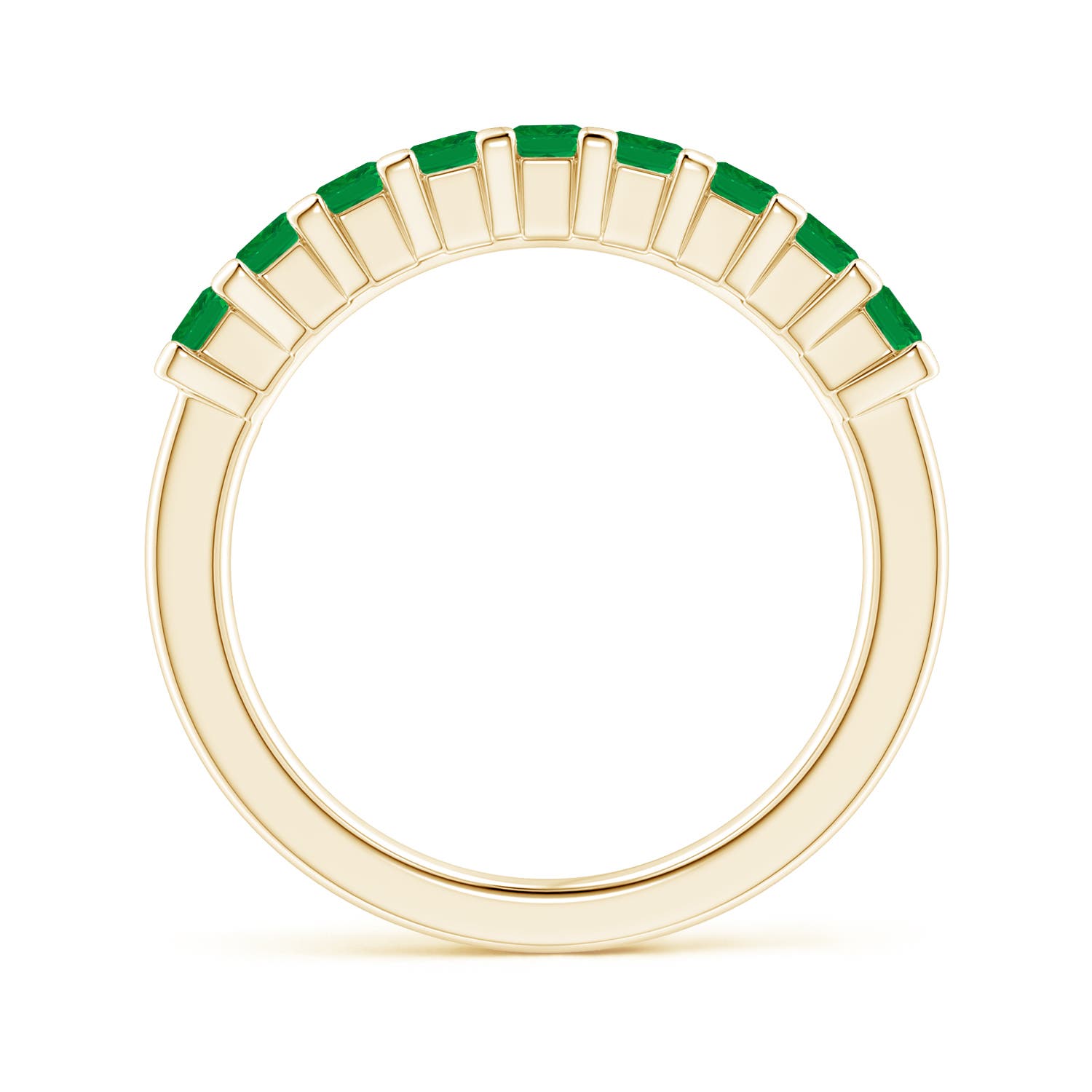 AA - Emerald / 0.81 CT / 14 KT Yellow Gold