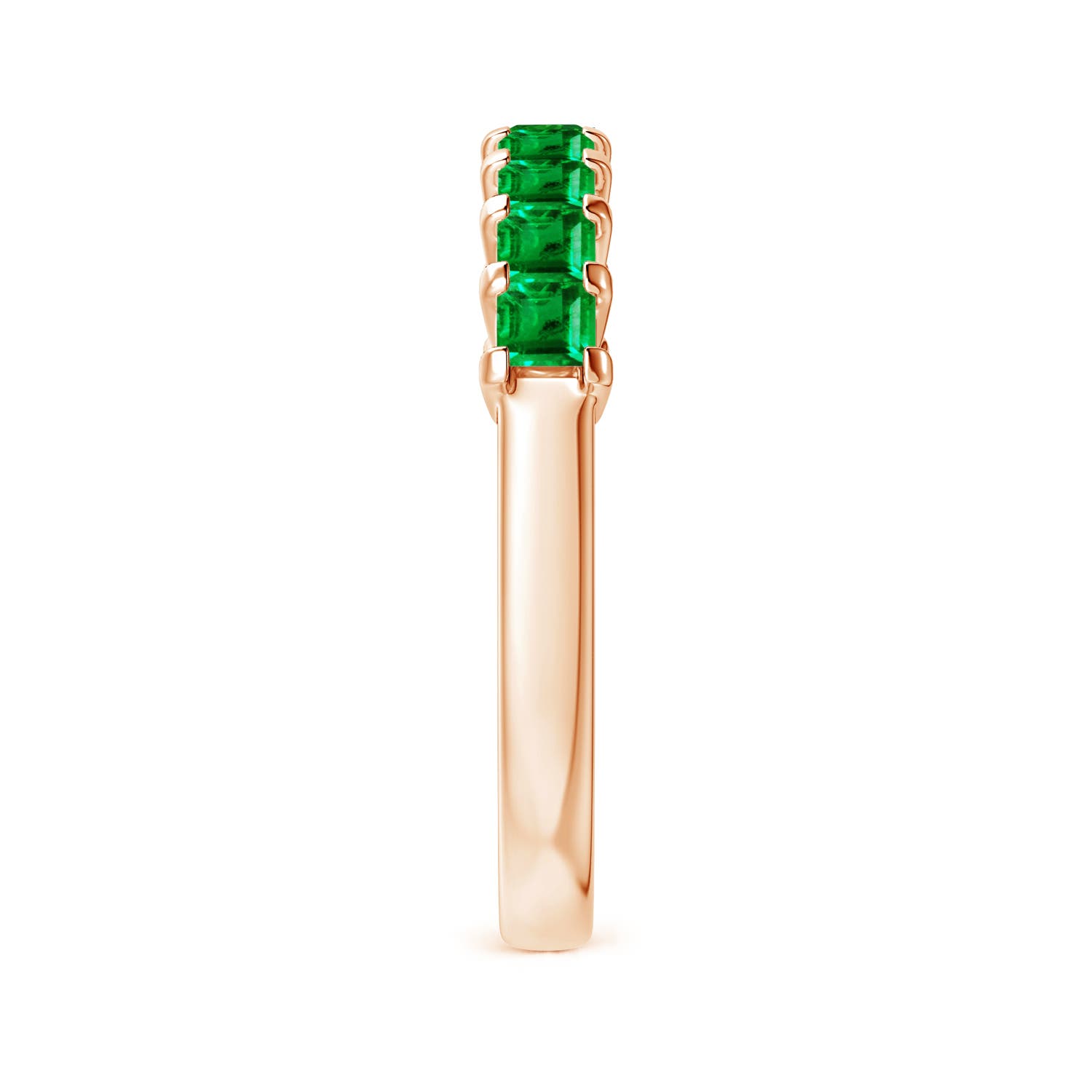 AAA - Emerald / 0.81 CT / 14 KT Rose Gold