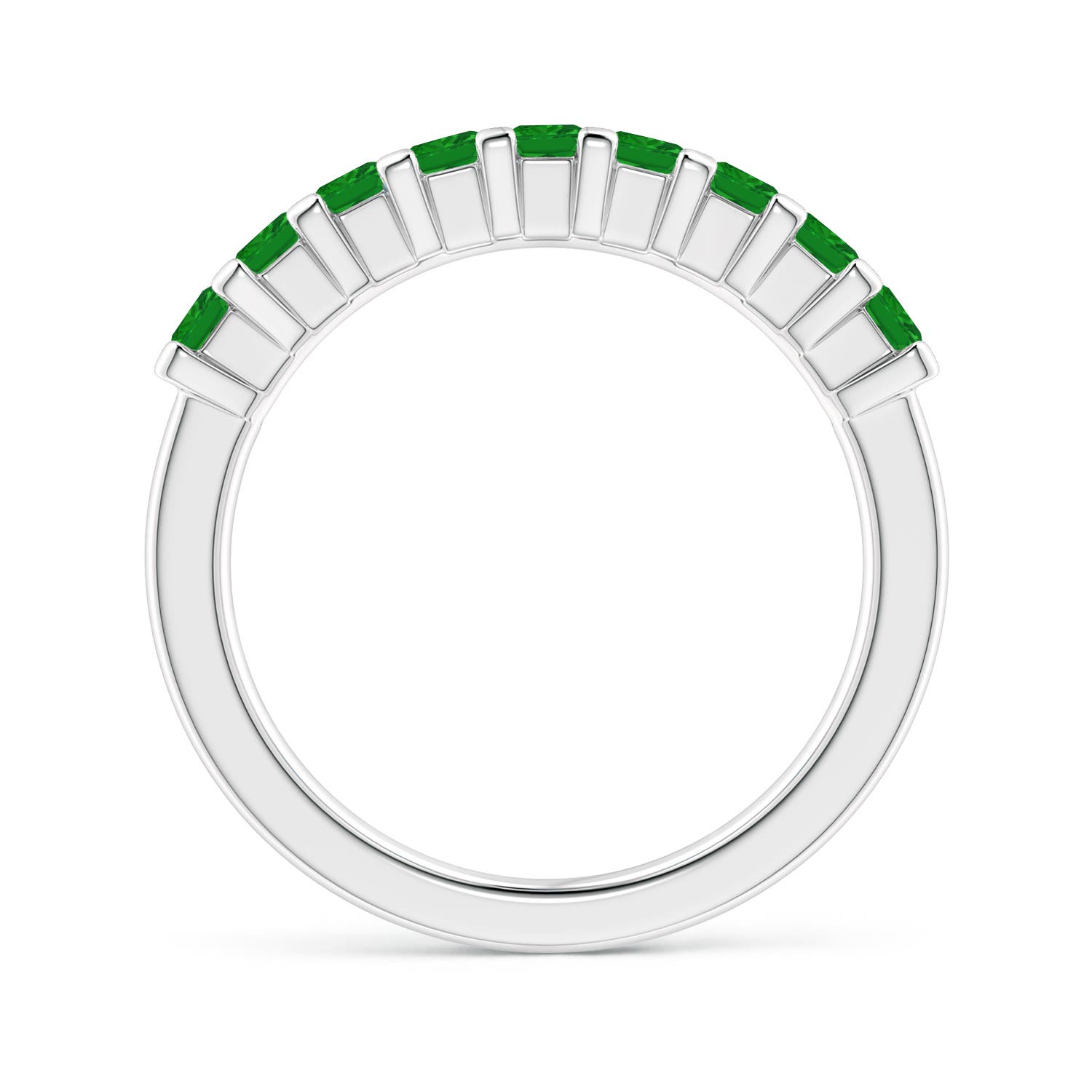 AAA - Emerald / 0.81 CT / 14 KT White Gold