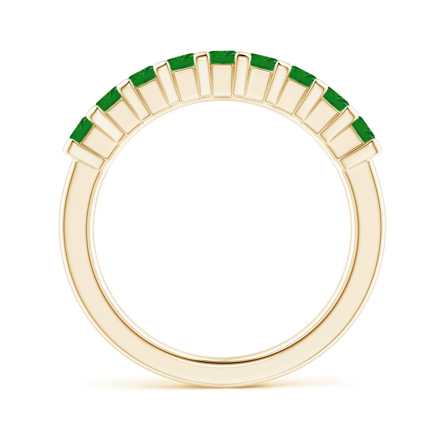 AAA - Emerald / 0.81 CT / 14 KT Yellow Gold