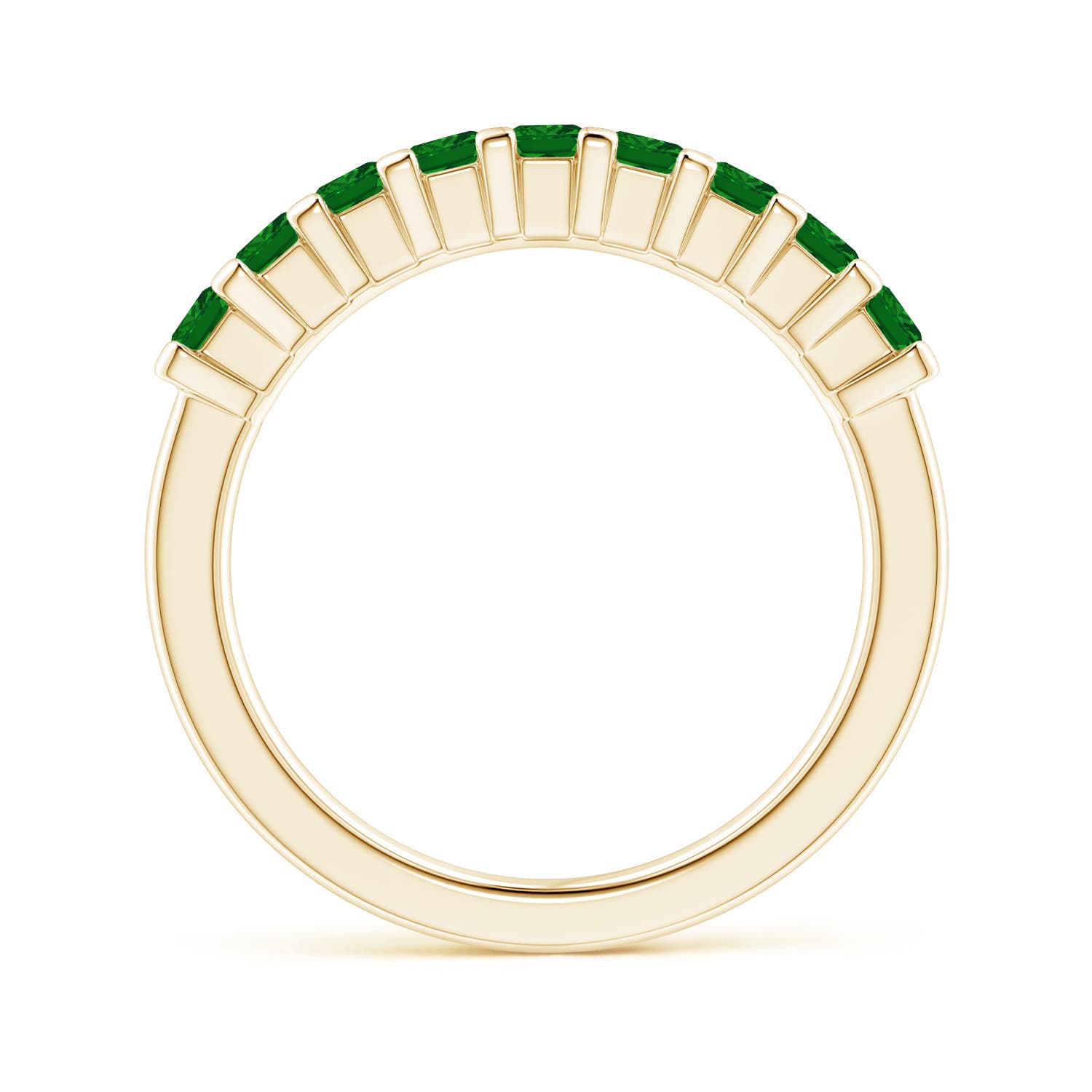 AAAA - Emerald / 0.81 CT / 14 KT Yellow Gold