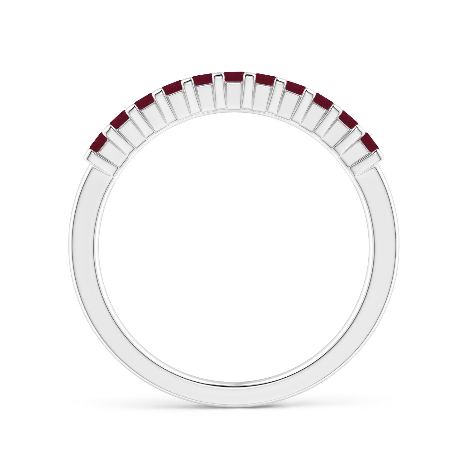 A - Ruby / 0.55 CT / 14 KT White Gold