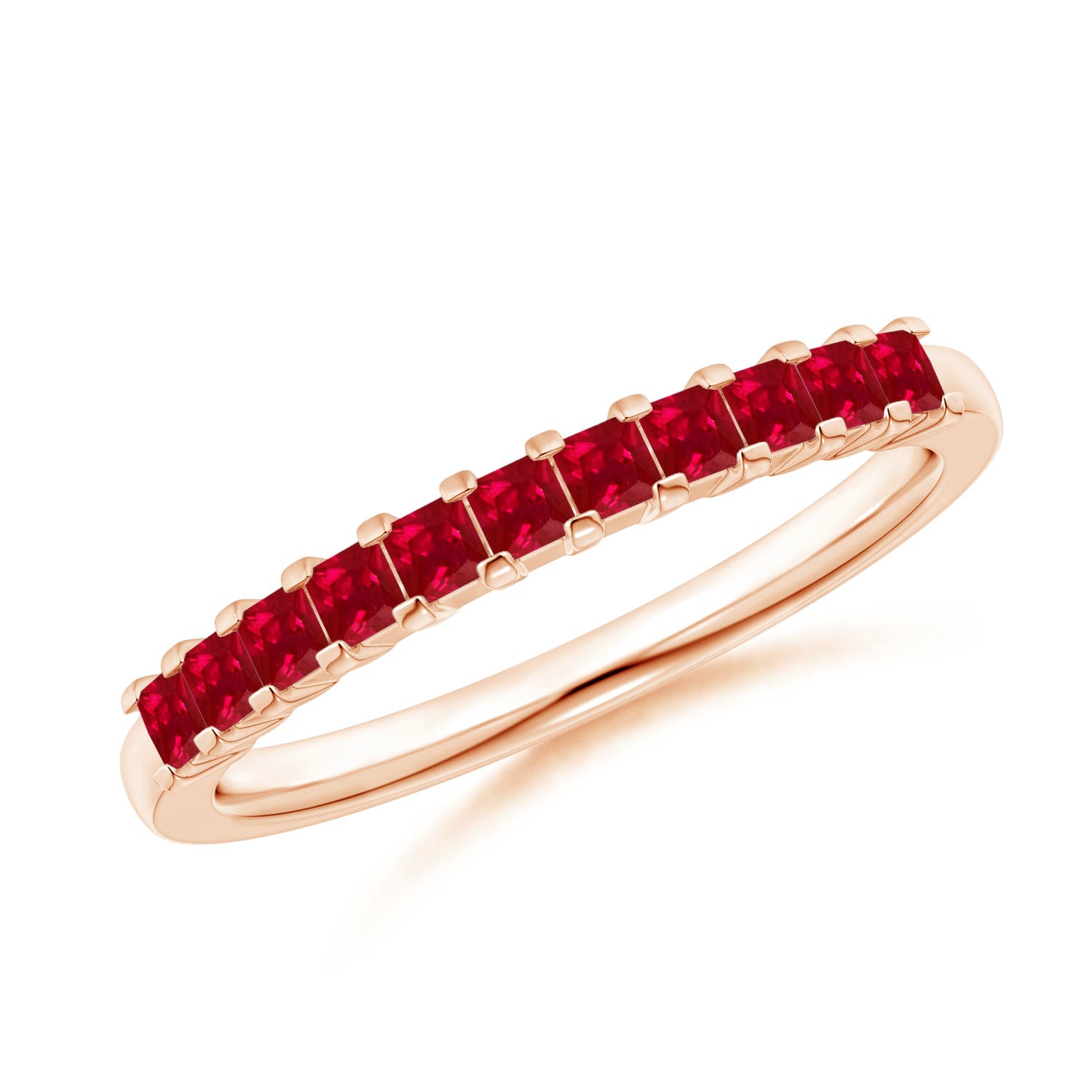 AAA - Ruby / 0.55 CT / 14 KT Rose Gold