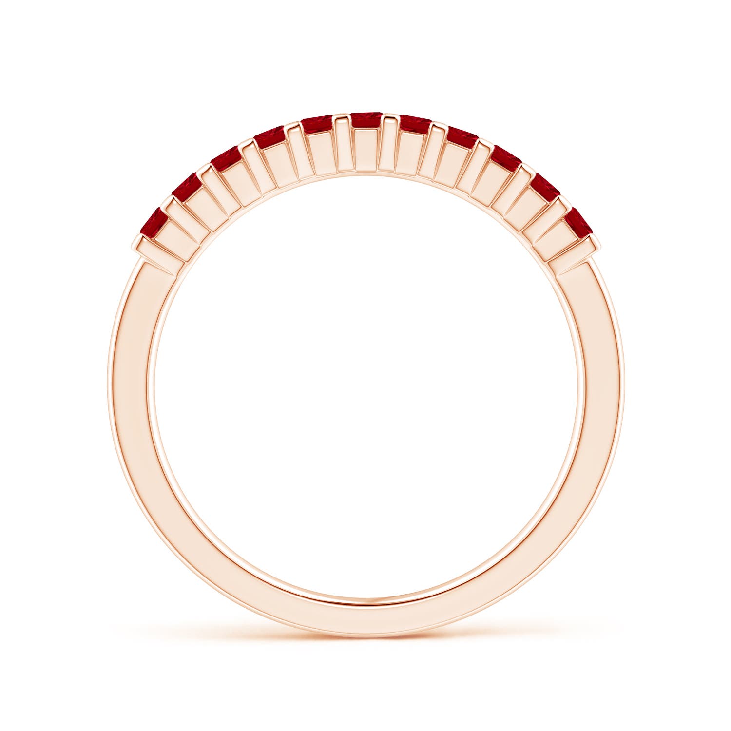 AAAA - Ruby / 0.55 CT / 14 KT Rose Gold