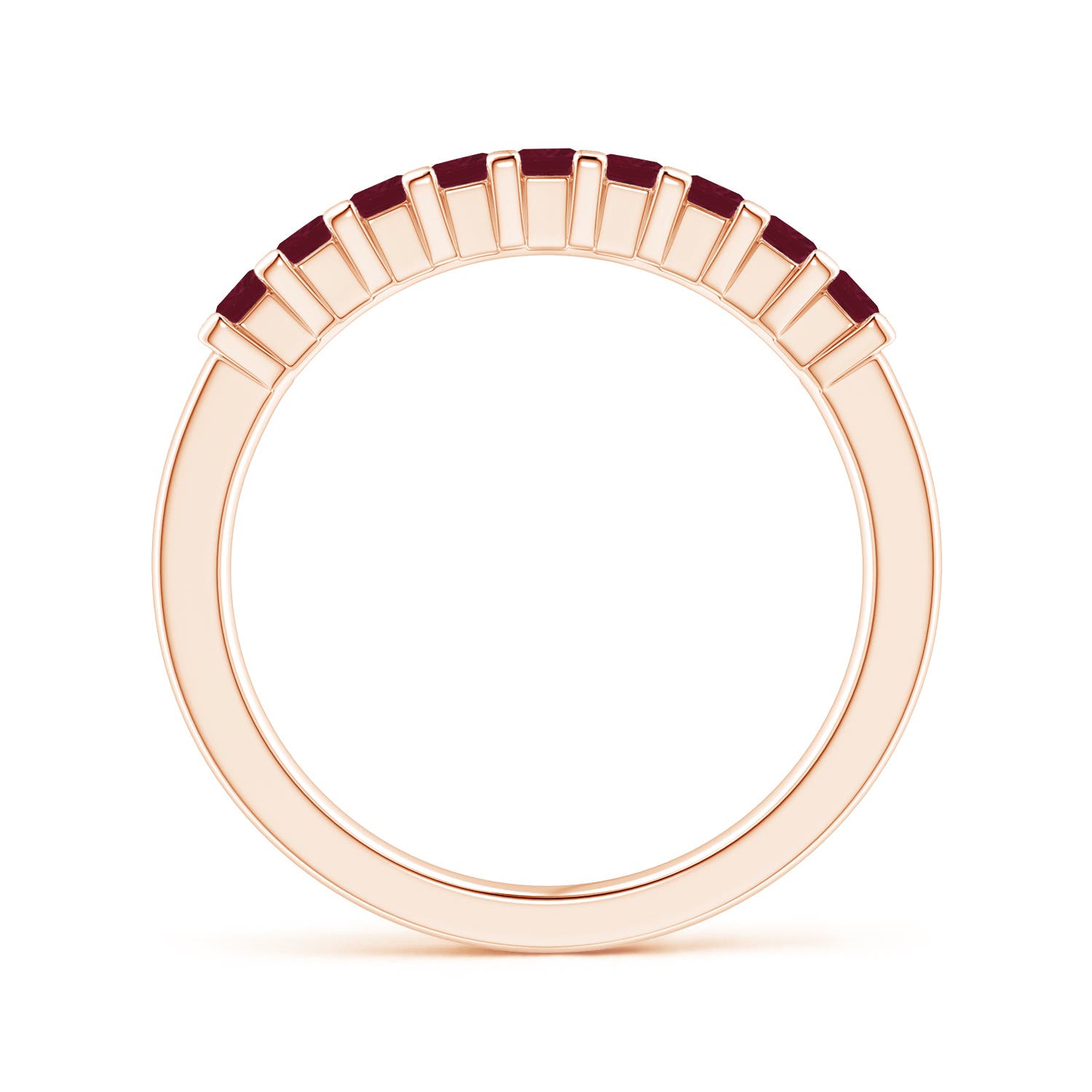 A - Ruby / 0.63 CT / 14 KT Rose Gold