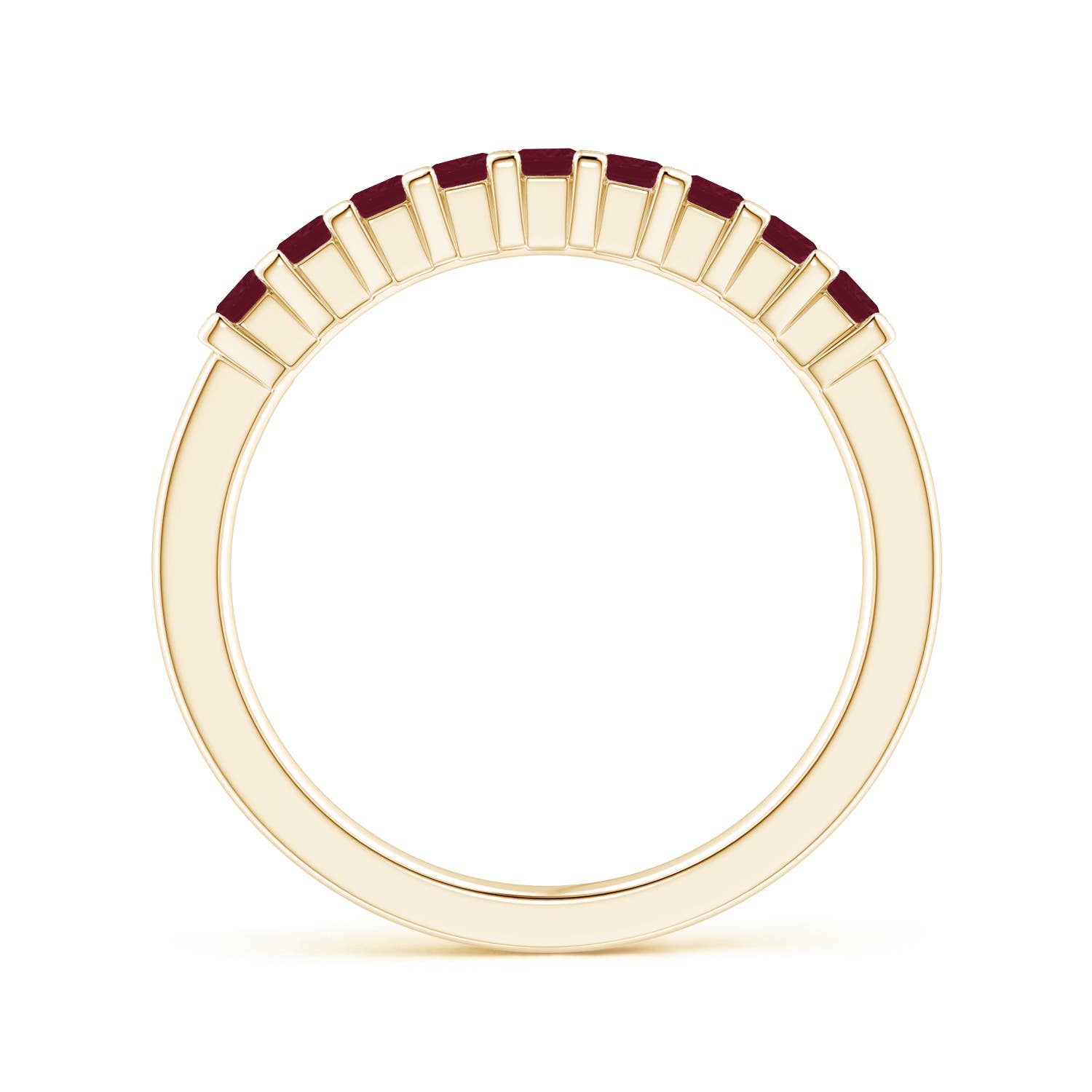 A - Ruby / 0.63 CT / 14 KT Yellow Gold