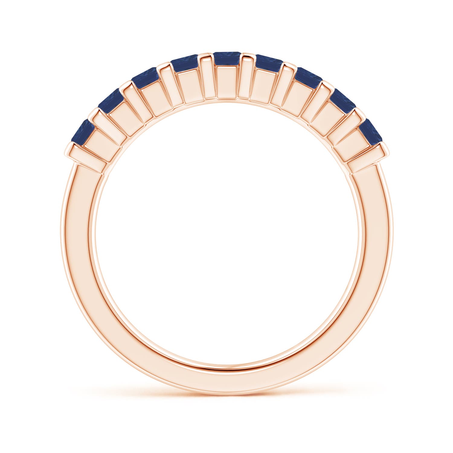 A - Blue Sapphire / 1.08 CT / 14 KT Rose Gold