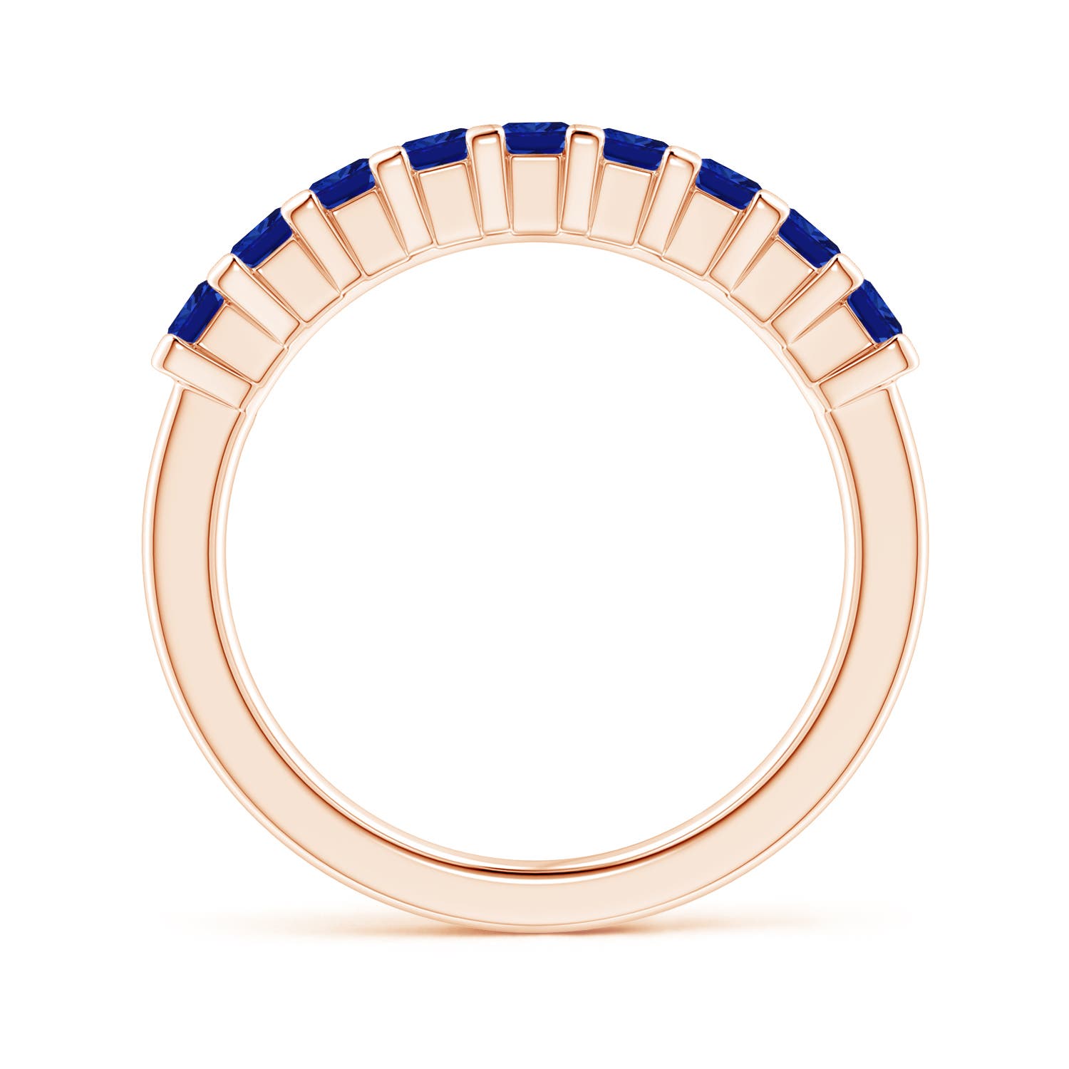 AAAA - Blue Sapphire / 1.08 CT / 14 KT Rose Gold