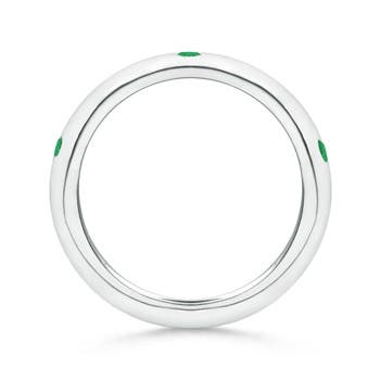 A - Emerald / 0.23 CT / 14 KT White Gold