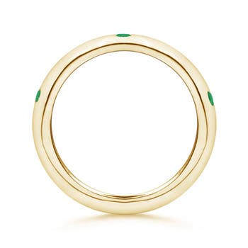 A - Emerald / 0.23 CT / 14 KT Yellow Gold