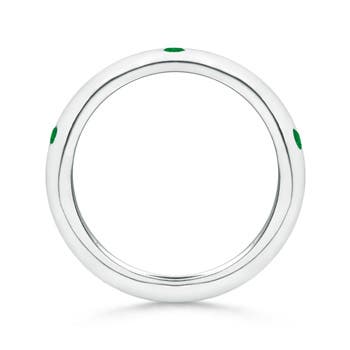 AA - Emerald / 0.23 CT / 14 KT White Gold