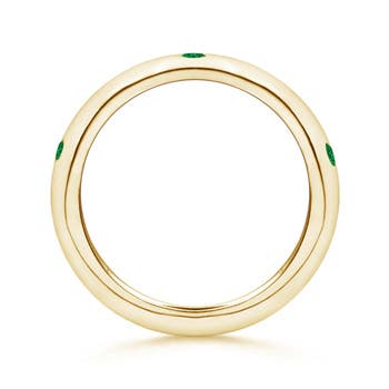 AAA - Emerald / 0.23 CT / 14 KT Yellow Gold