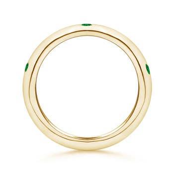 AAAA - Emerald / 0.23 CT / 14 KT Yellow Gold