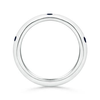 A - Blue Sapphire / 0.25 CT / 14 KT White Gold