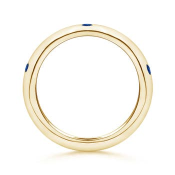 AAA - Blue Sapphire / 0.25 CT / 14 KT Yellow Gold