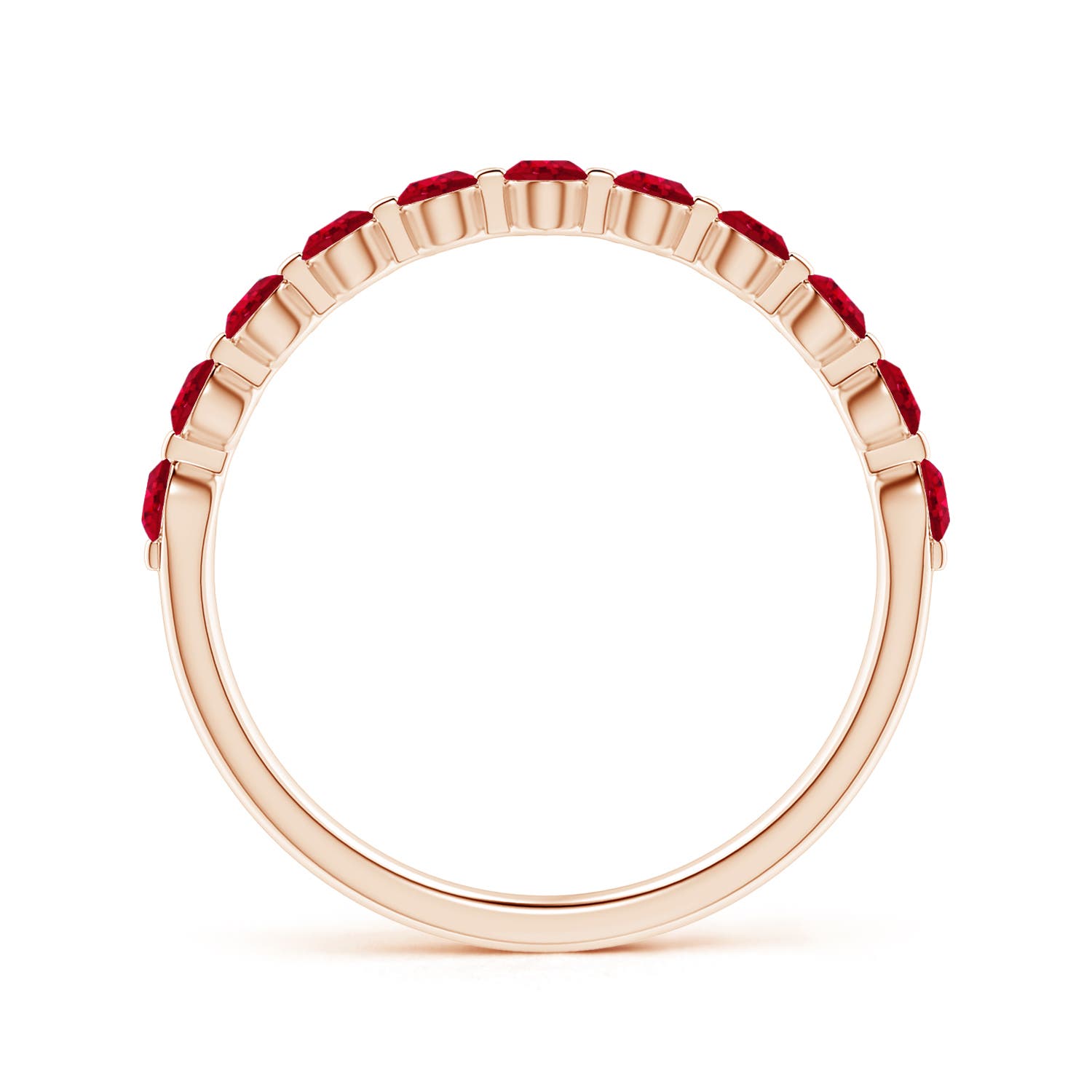 AAA - Ruby / 0.66 CT / 14 KT Rose Gold