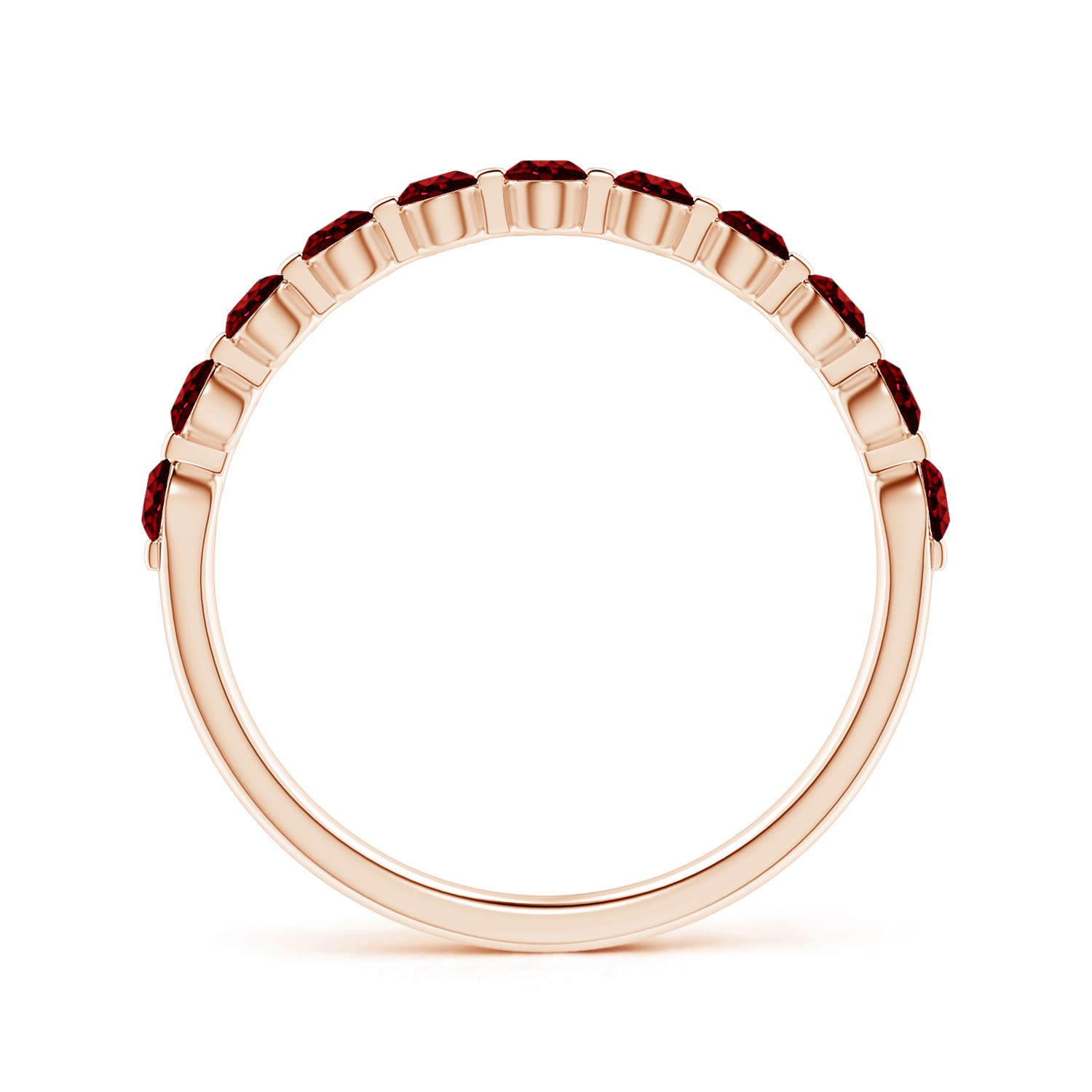 AAAA - Ruby / 0.66 CT / 14 KT Rose Gold