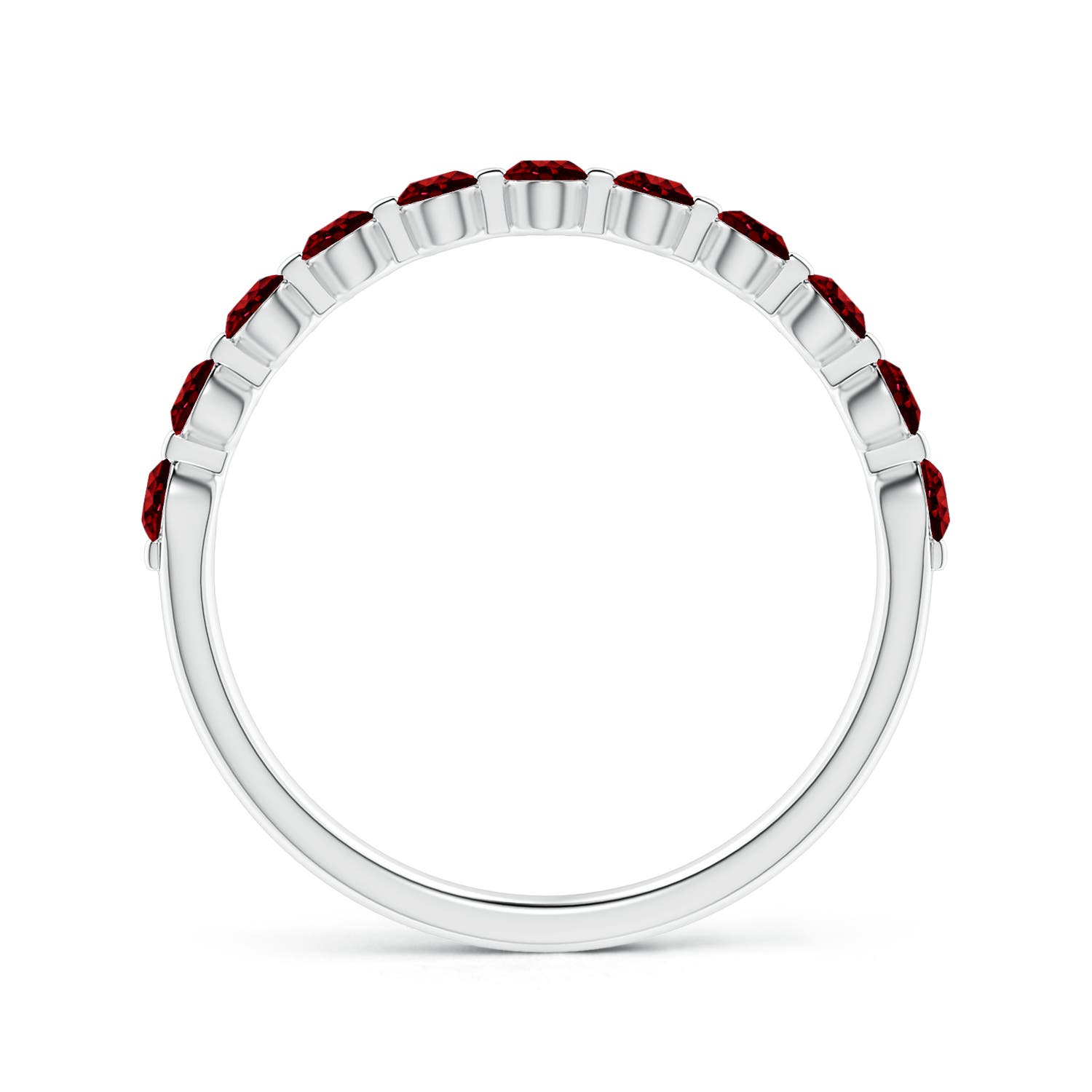 AAAA - Ruby / 0.66 CT / 14 KT White Gold