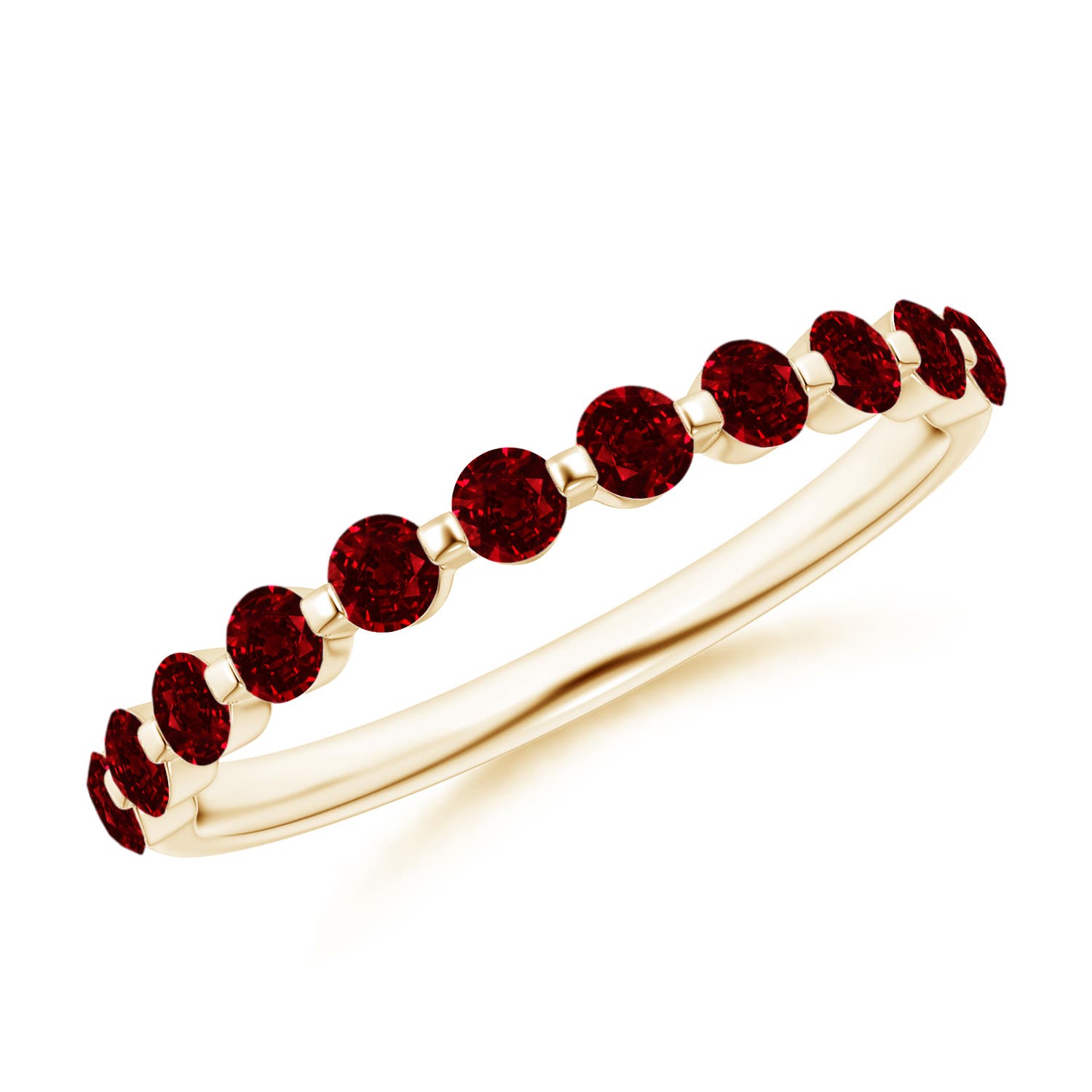 AAAA - Ruby / 0.66 CT / 14 KT Yellow Gold