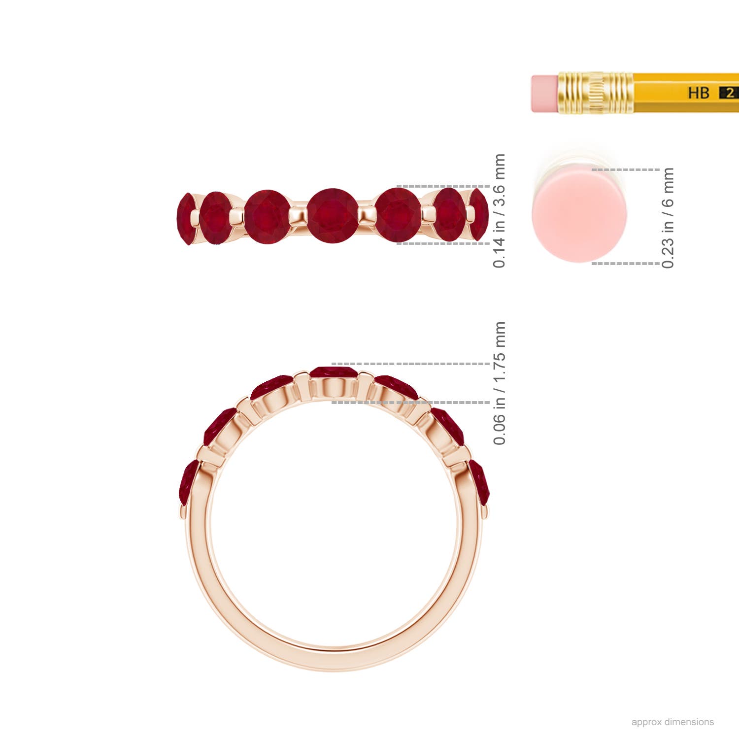 AA - Ruby / 1.75 CT / 14 KT Rose Gold