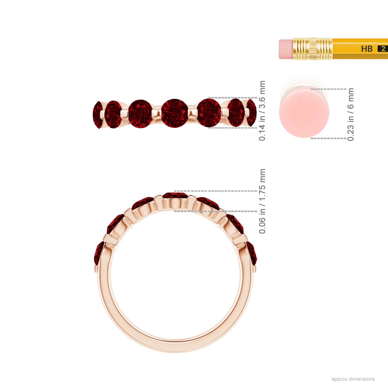 AAAA - Ruby / 1.75 CT / 14 KT Rose Gold