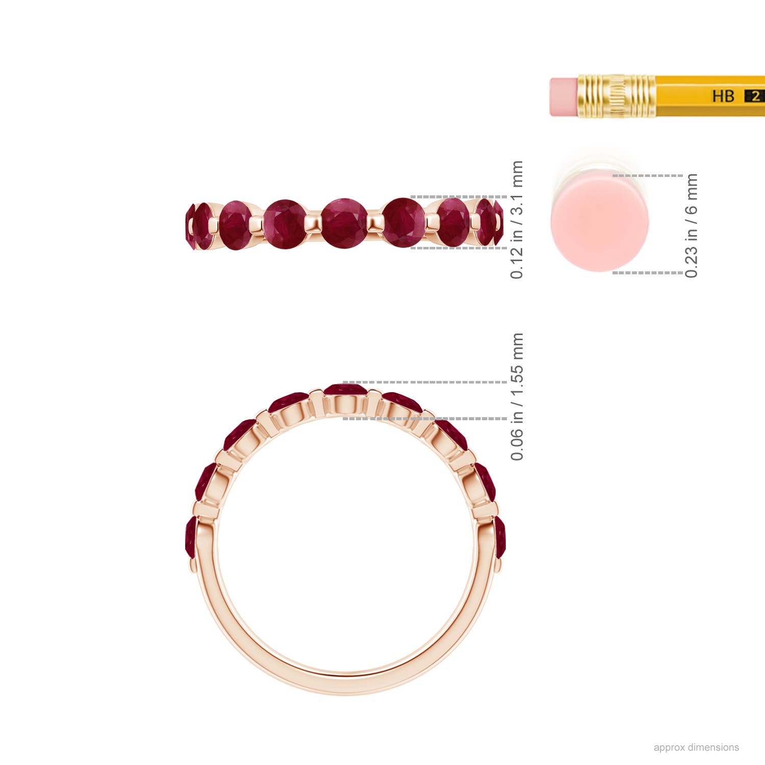 A - Ruby / 1.35 CT / 14 KT Rose Gold