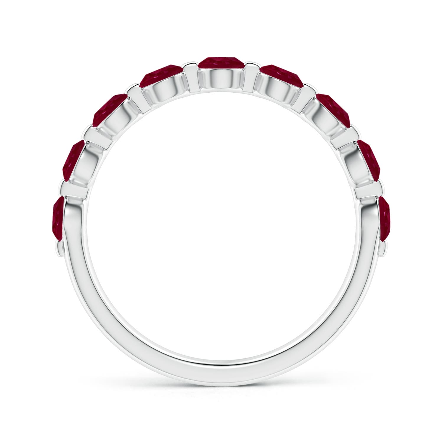 A - Ruby / 1.35 CT / 14 KT White Gold